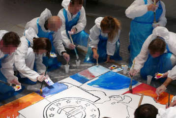 Kresatives Teambuilding mit FIRMEN MALEN